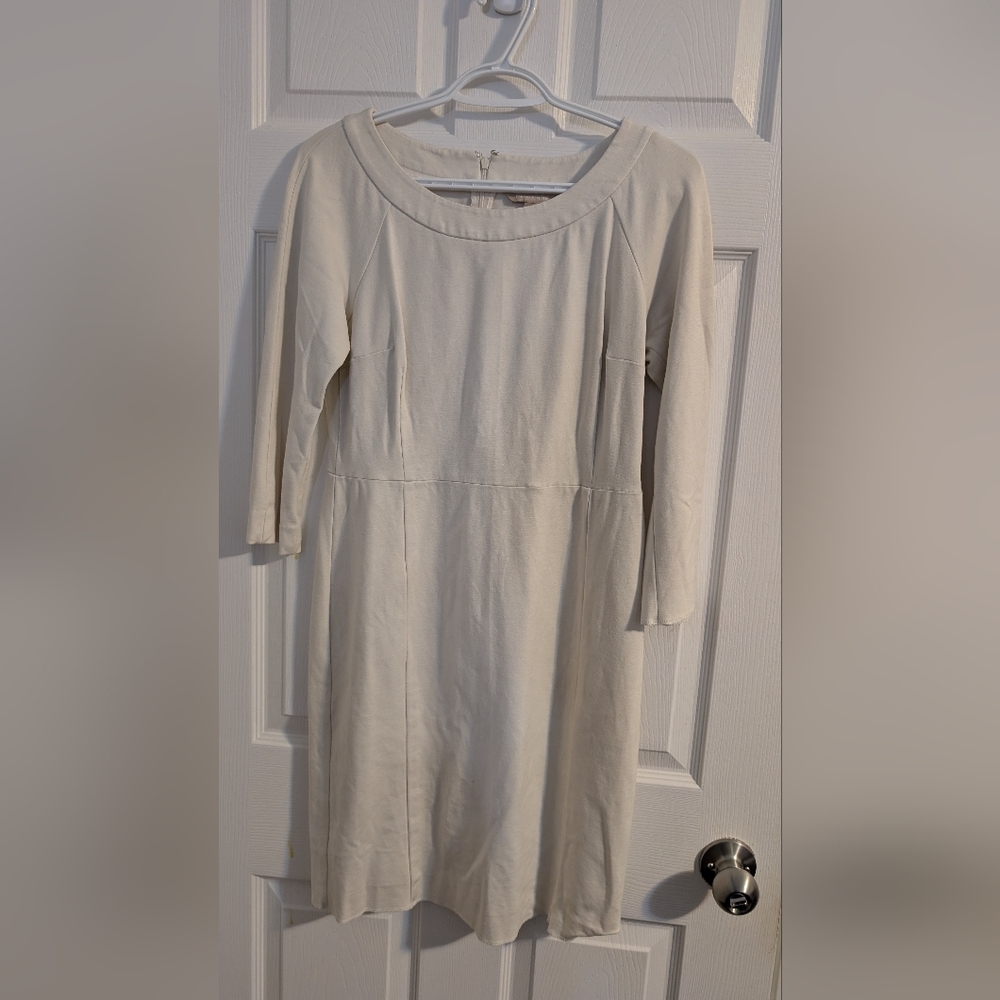 💙BANANA REPUBLIC💙 Cream Long Sleeve Dress